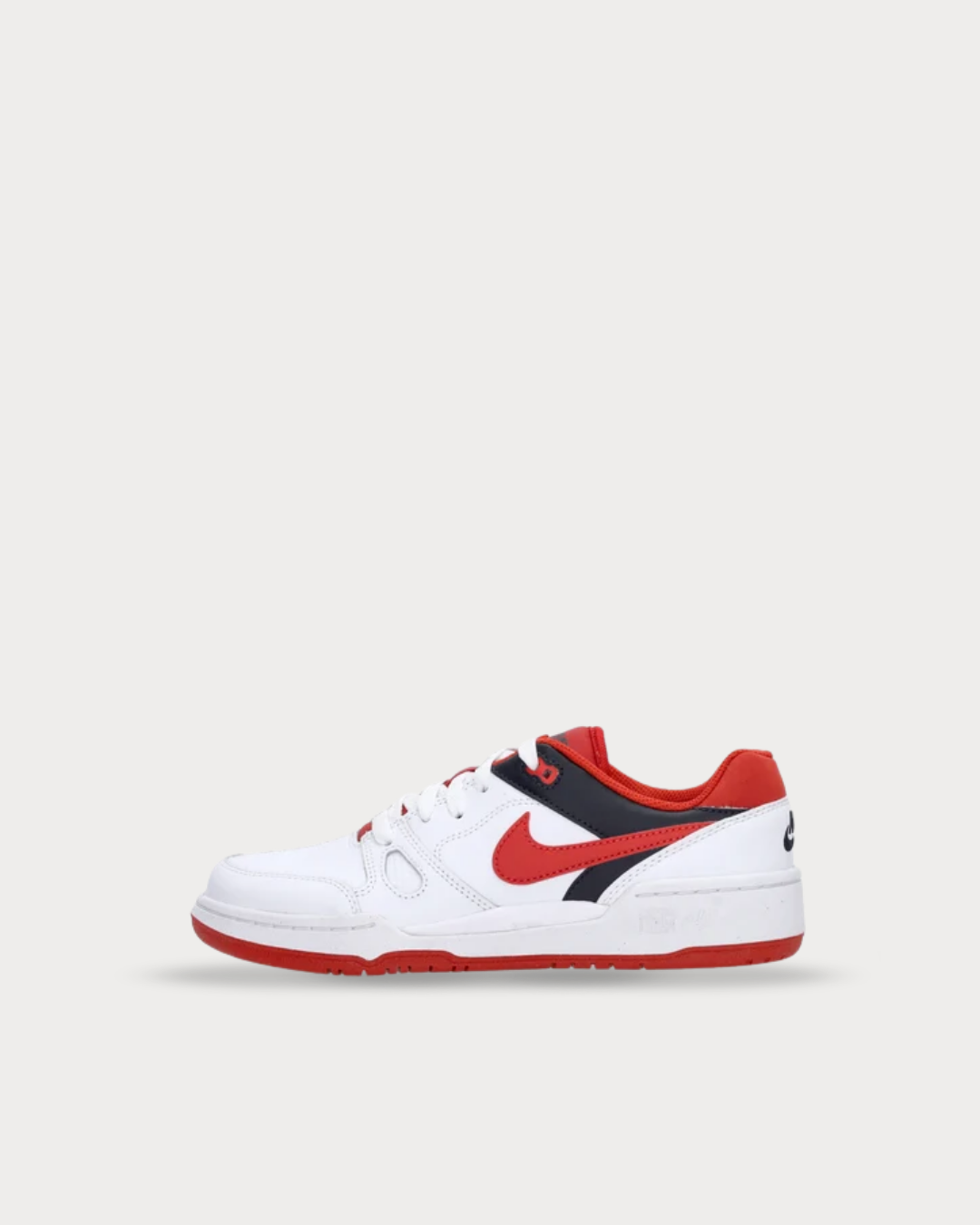 Kids Nike Full Force Low - White/Black/Team Orange/Mystic Red FV5929-100