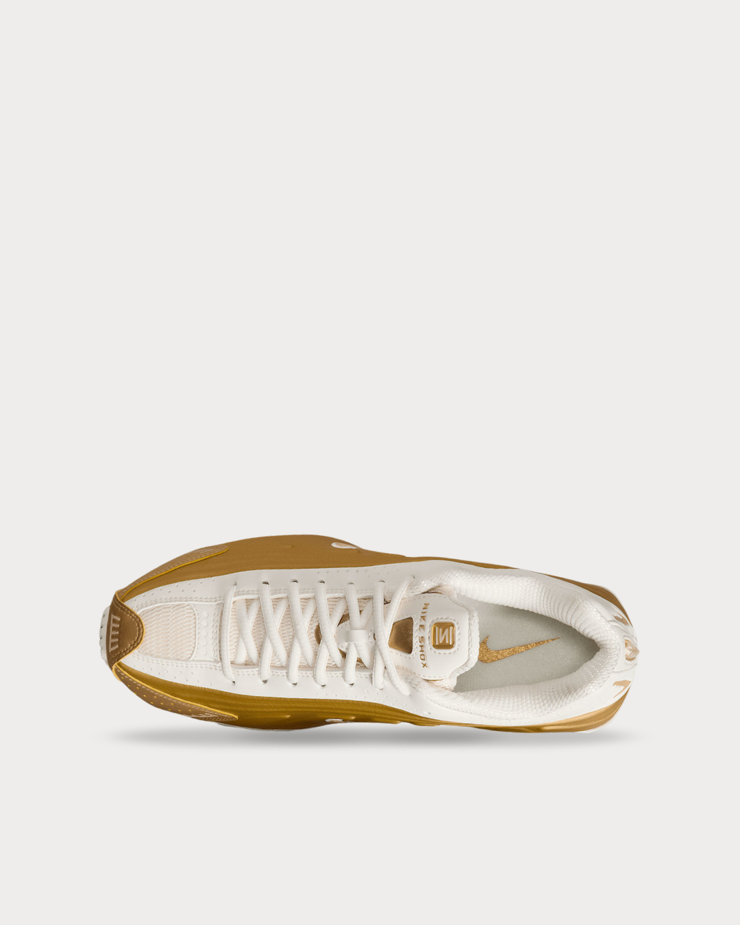 WMNS Nike Shox R4 - Soft Pearl/Metallic Gold