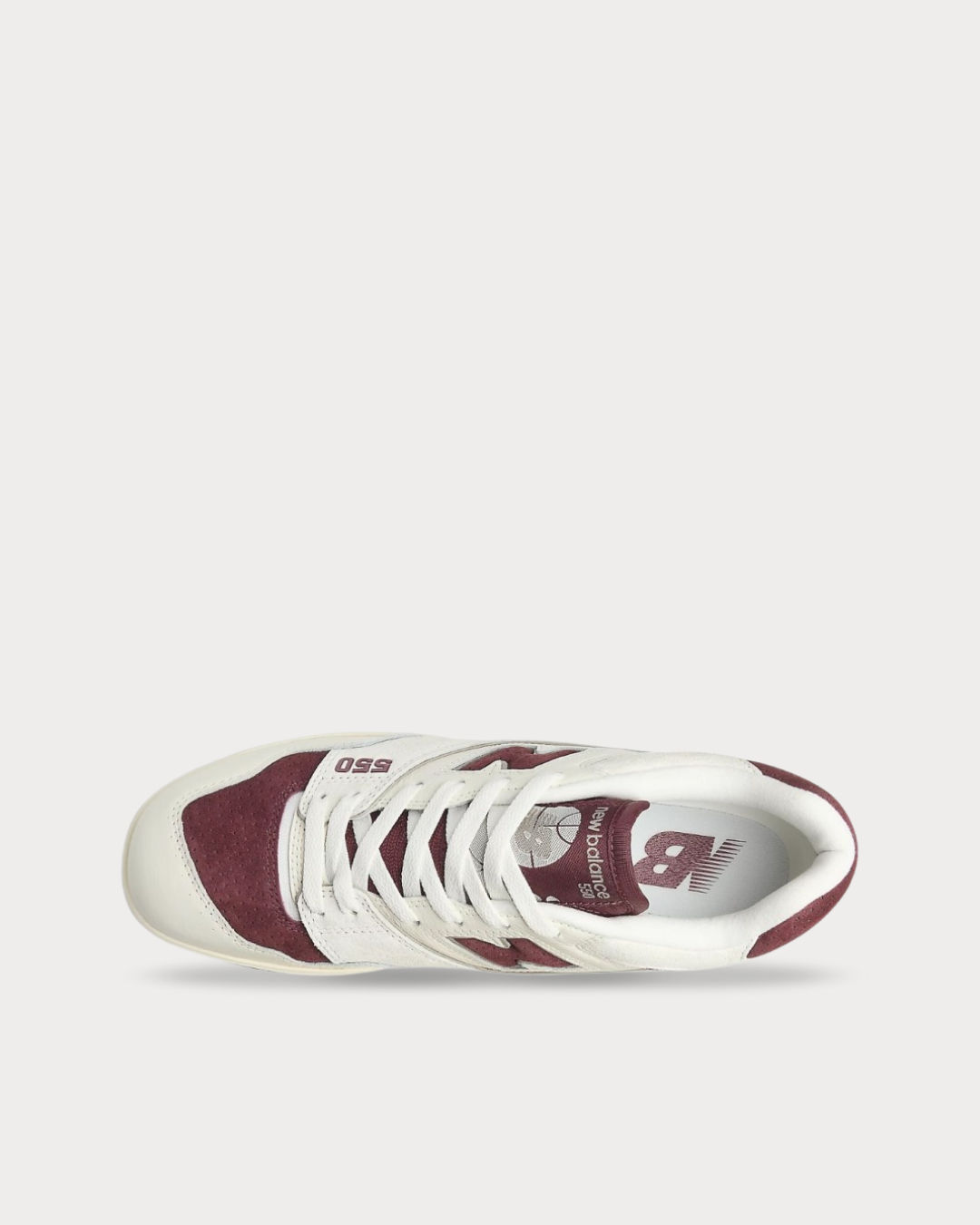 New Balance 550 - Sea Salt/Classic Crimson