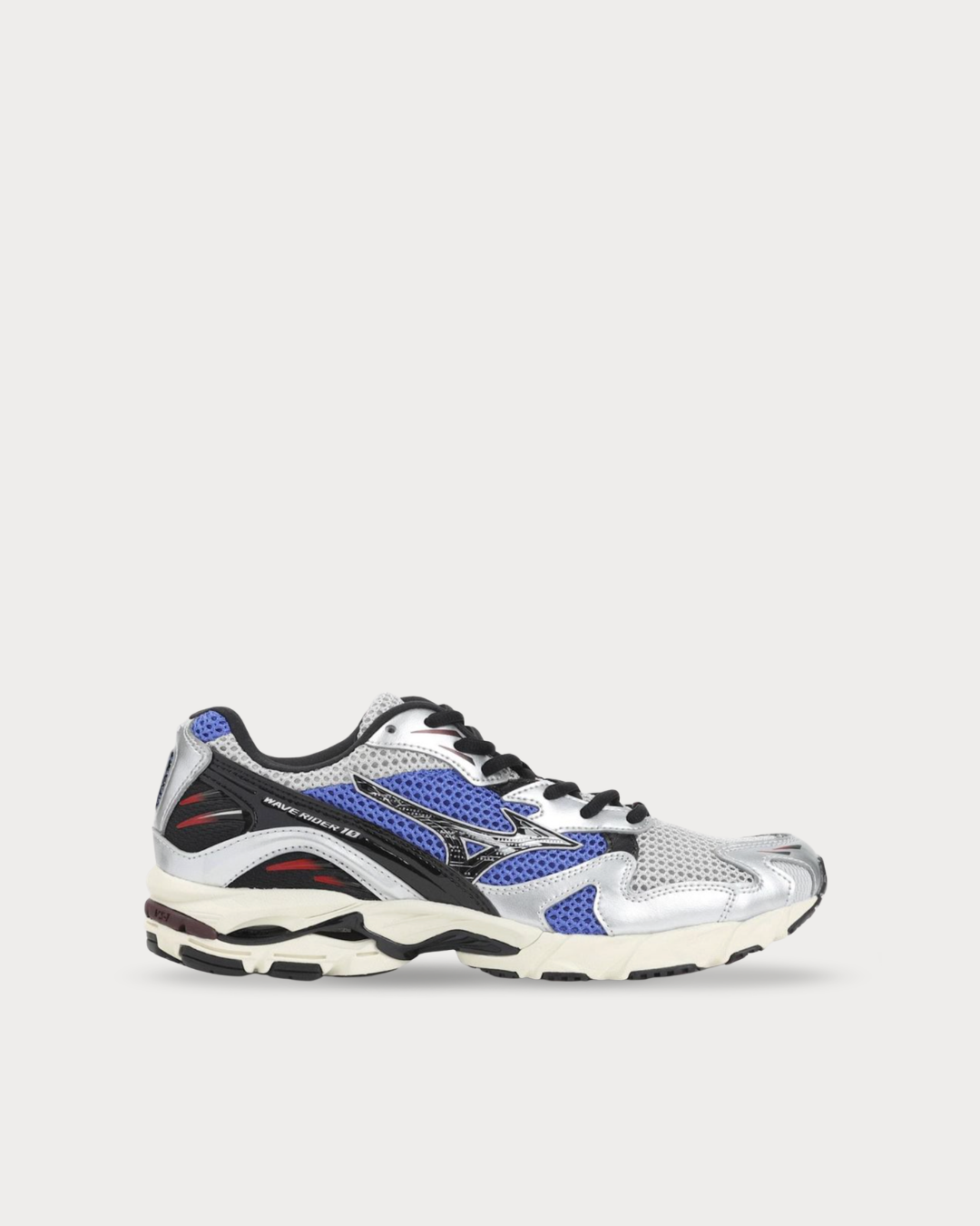 Mizuno Wave Rider 10 - Harbor Mist (Grey) / Black / Dazzling Blue