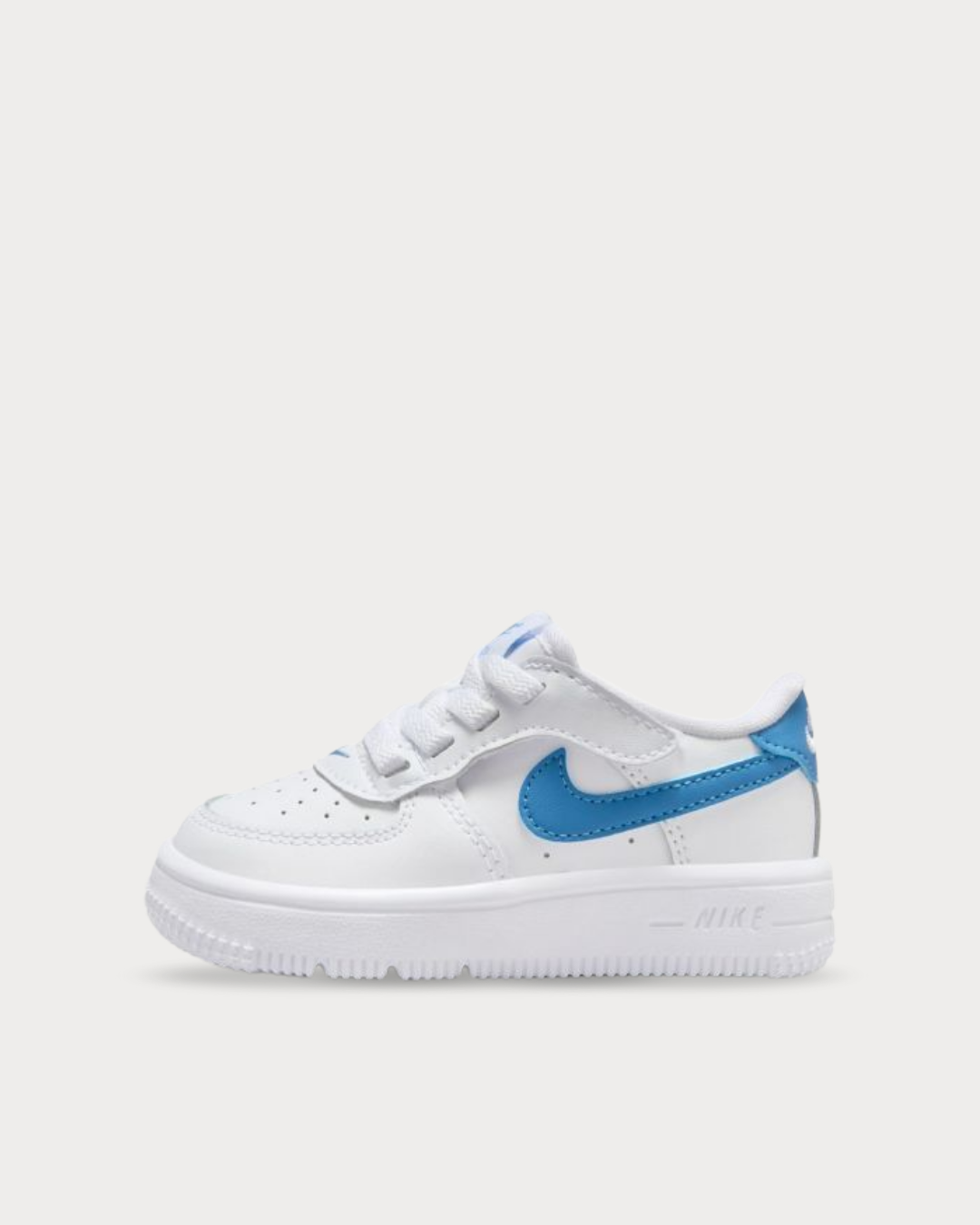 Kids Nike Force 1 Low Easyon - White/Blue