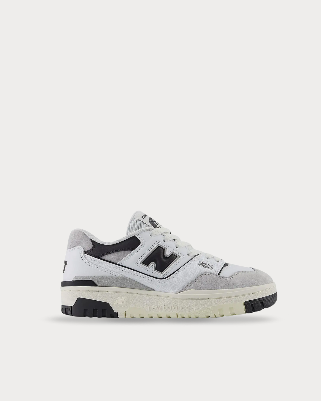 Kids New Balance 550 - White/Black Cement