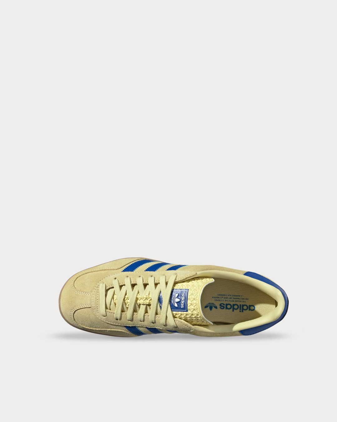 adidas Gazelle Indoor - Powder Yellow / Royal Blue / Cloud White