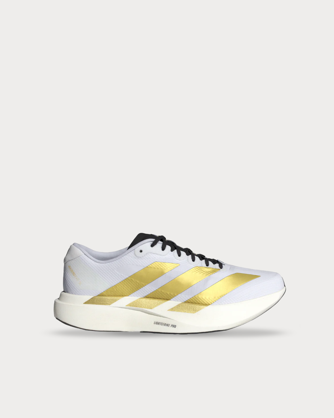 adidas Adizero EVO SL Woven - Cloud White / Matte Gold / Core Black