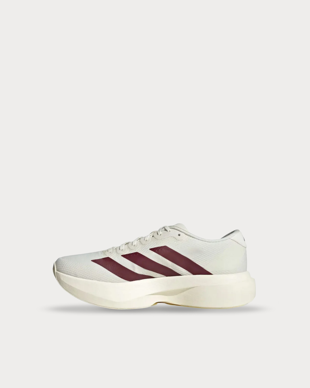 adidas Adizero EVO SL Woven - Off White / Maroon / Mystery Red