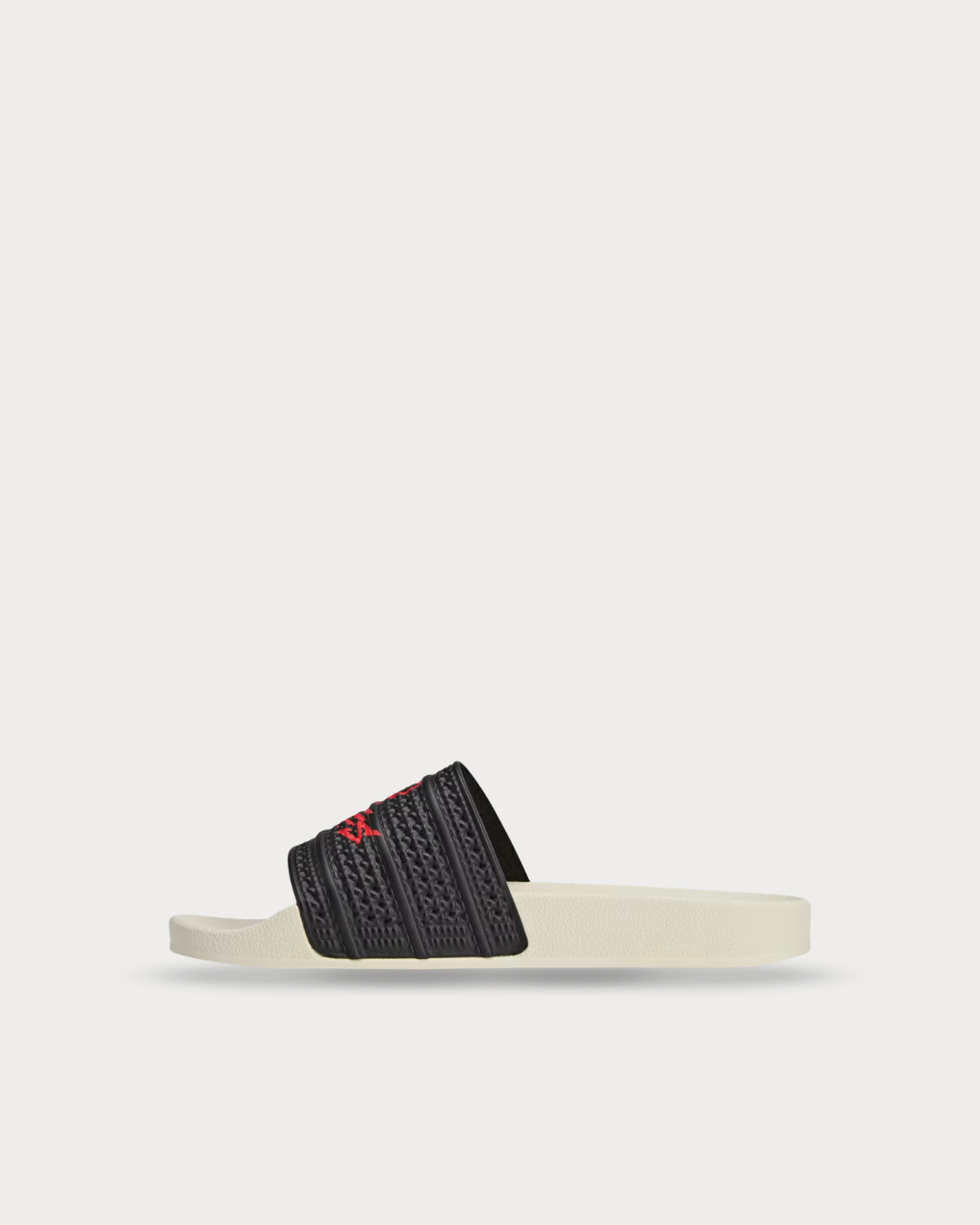 adidas  x 100 Thieves Adilette Slides - Core Black / Red / Cream