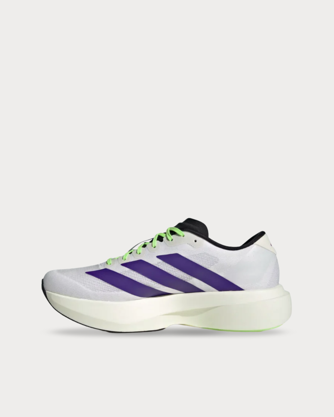 Adizero EVO SL - Cloud White / Collegiate Purple / Lime Burst