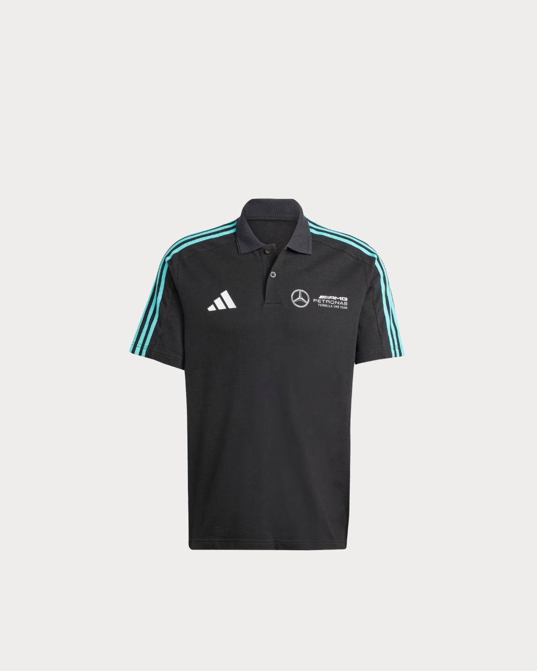 adidas MERCEDES - AMG PETRONAS FORMULA ONE TEAM DNA POLO - Black / White JV5430