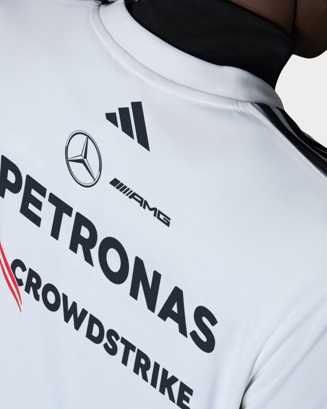 adidas Mercedes - AMG PETRONAS FORMULA ONE TEAM DRIVER JERSEY  -White / Black