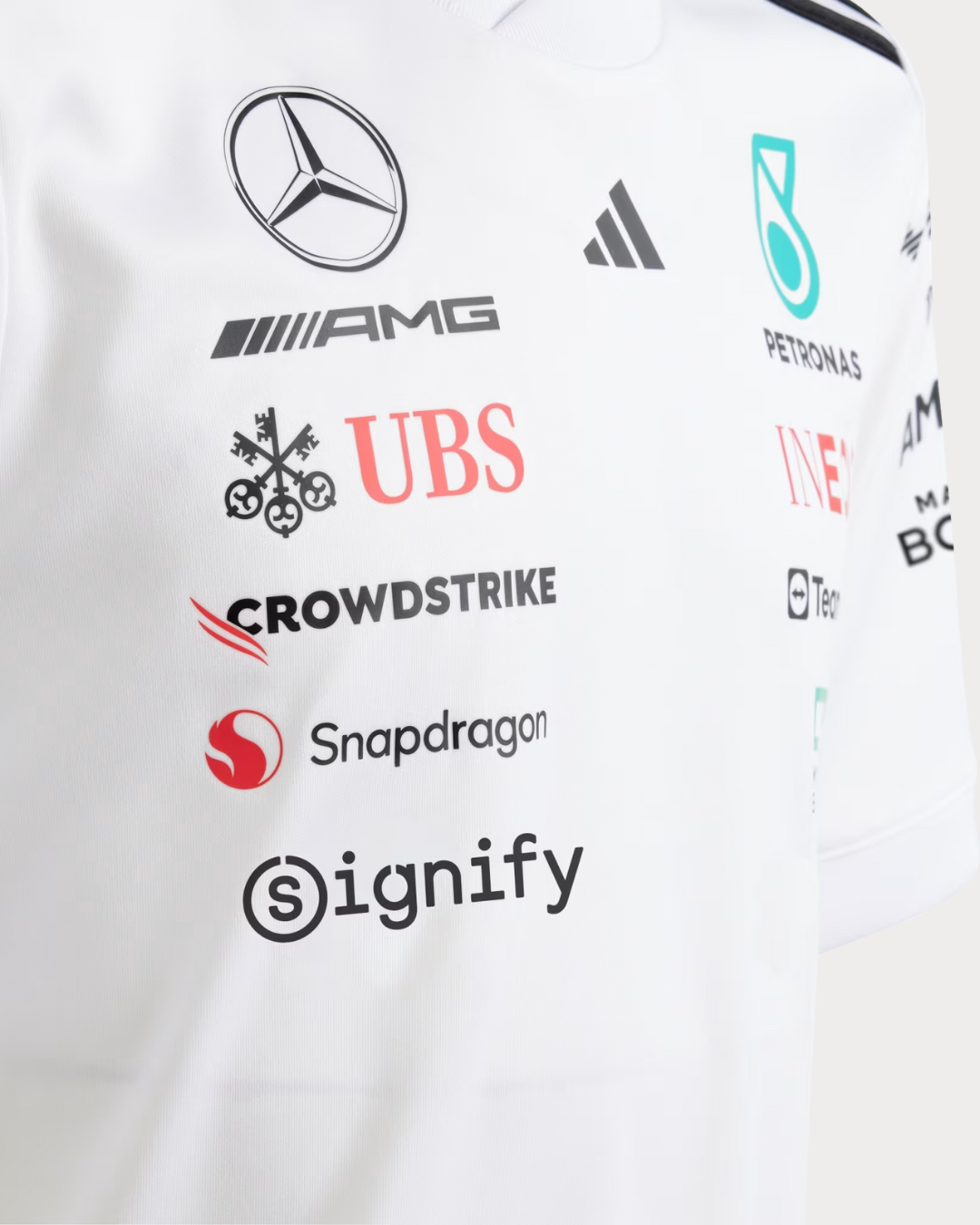 Kids adidas MERCEDES - AMG Petronas Formula One Team Driver Jersey - White / Black