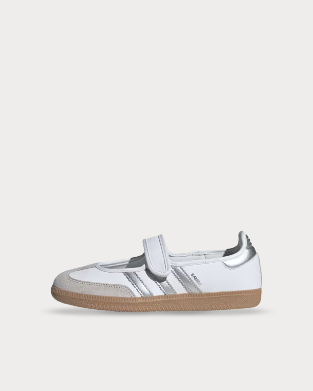 WMNS adidas Samba Jane - White / Silver Metallic / Gum