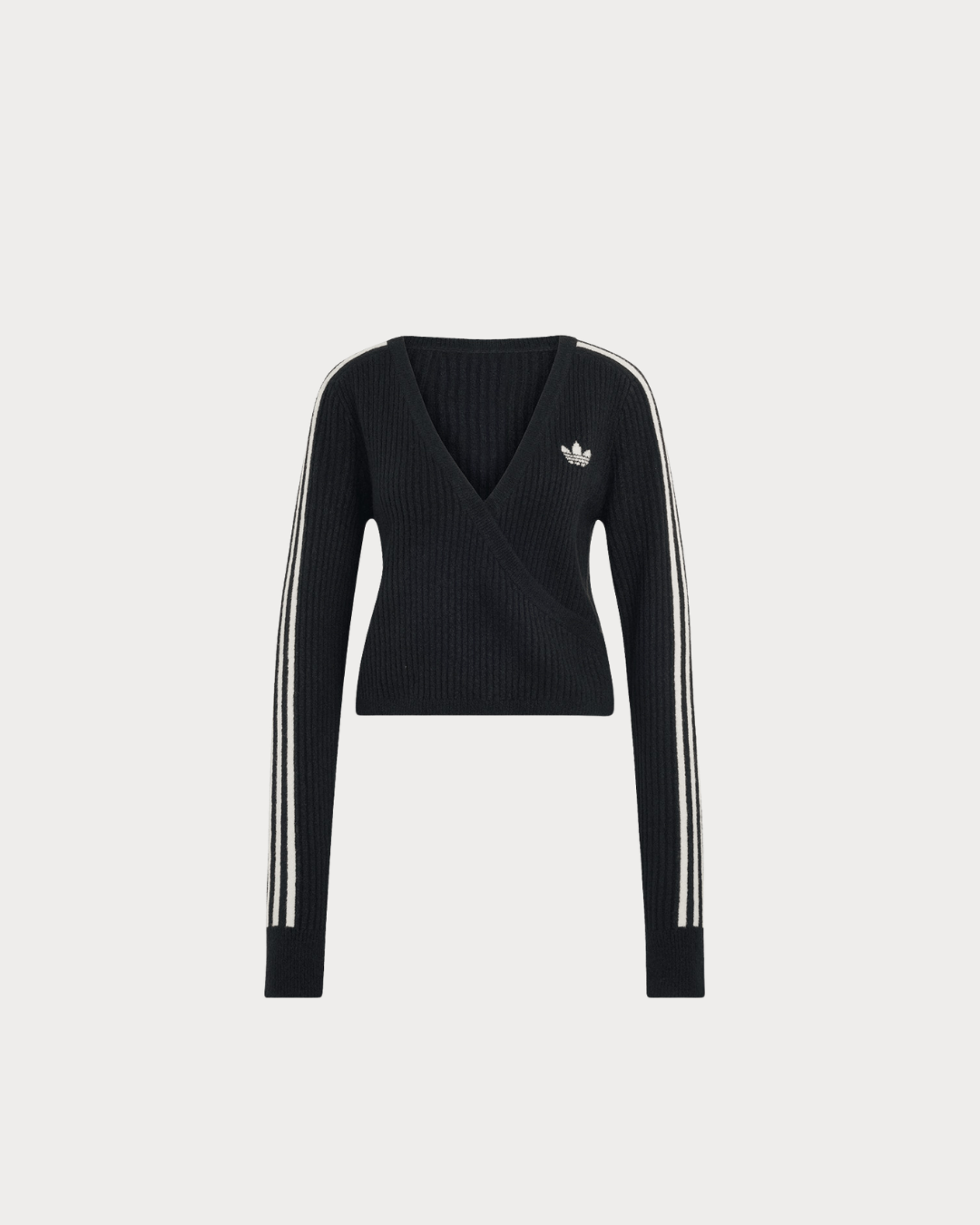 adidas Adiluna Season 2 x JENNIE Knit Wraparound Cardigan - Black LD8933