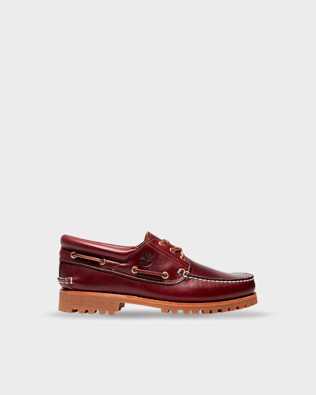 Timberland 3-Eye Lug Handsewn Boat Shoe - Burgundy
