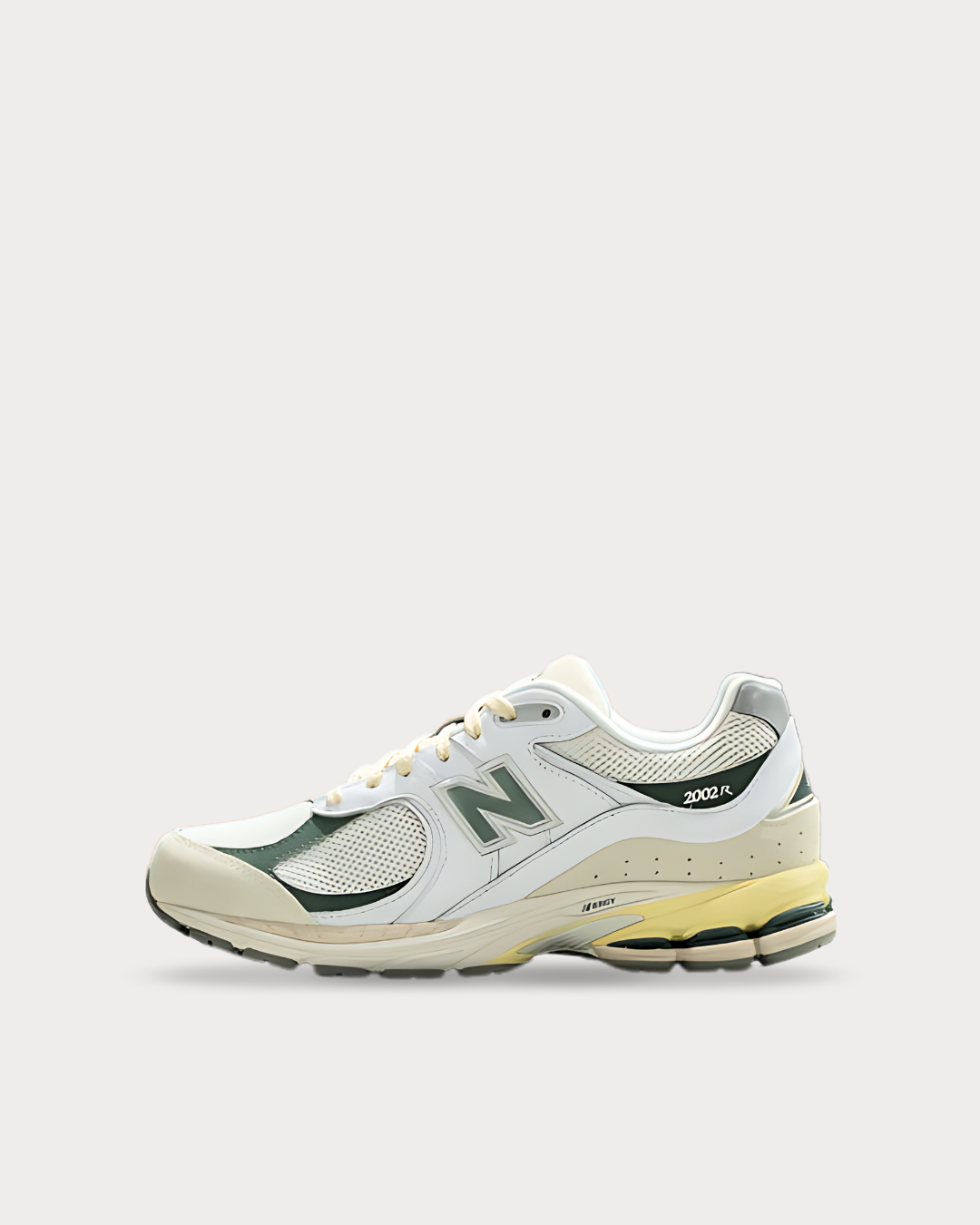 New Balance 2002R - White / Dark Juniper